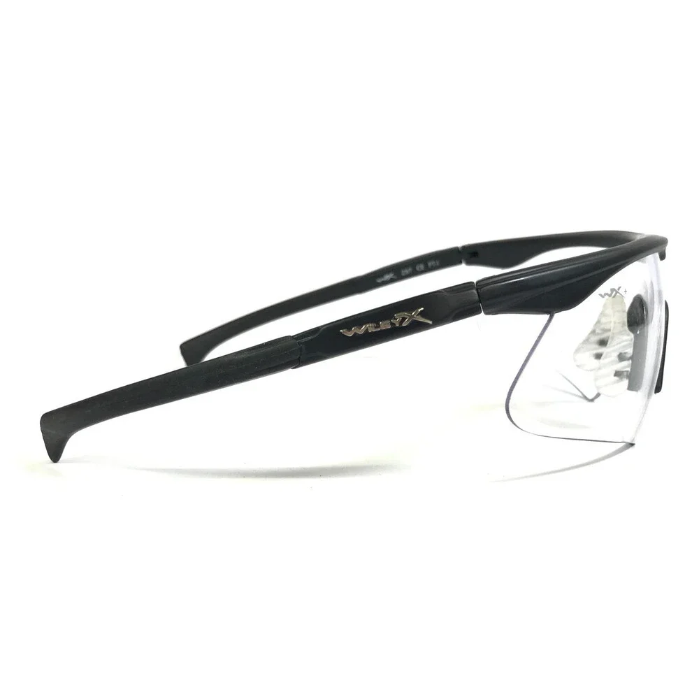 Wiley X Safety Sunglasses Z87 CE PT-1 Matte Black Shield Frames w Several Lenses